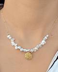 Collar Perlas De Río Biwa Enchapado Oro 18 K 47cm
