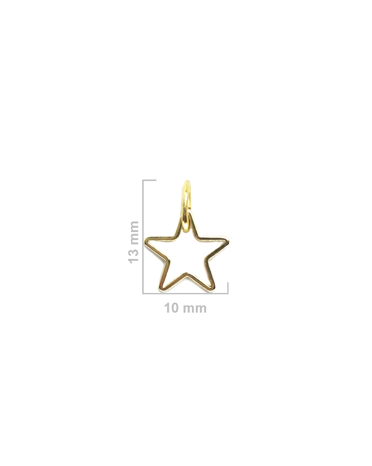 Colgante Estrella Mini Enchapado Oro 18K