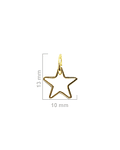 Colgante Estrella Mini Enchapado Oro 18K