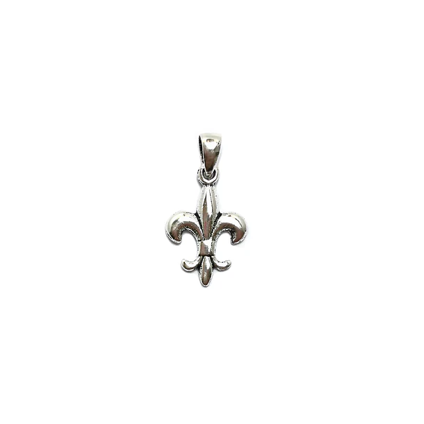 Colgante Flor De Lis Plata Fina 925 1