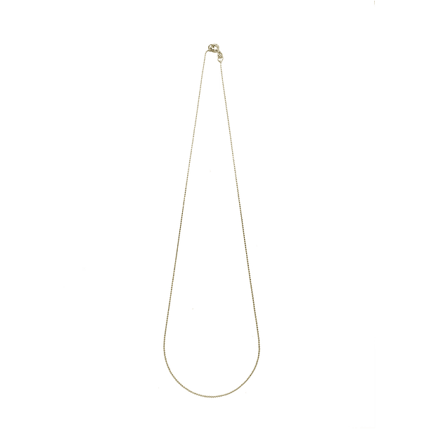 Cadena Mini Puntos 50cm Enchapada Oro 18K 2