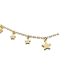 Collar 7 Estrellas Enchapado Oro 18K 50cm