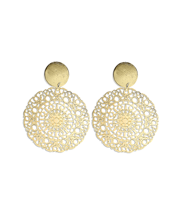 Aros Ana Enchapado Oro 18 K 