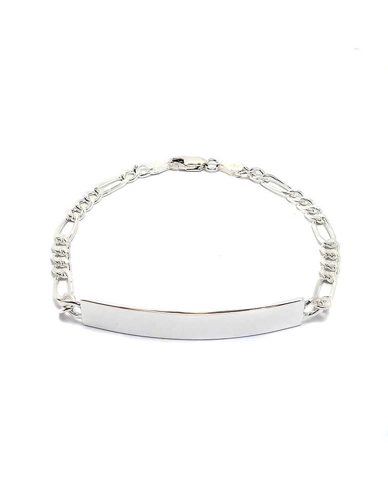 Pulsera Piocha Eslabón Grande Plata Fina 925 21CM