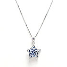 Collar Estrella Ojo Turco Plata Fina 925 45CM 1