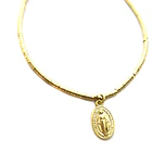 Pulsera Virgen De Los Rayos Mostacillas Enchapado Oro 18K  2