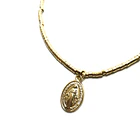 Pulsera Virgen De Los Rayos Mostacillas Enchapado Oro 18K  3