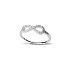 Anillo Infinito Circón Plata Fina 925  1