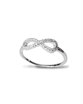 Anillo Infinito Circón Plata Fina 925 