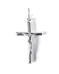Colgante Cruz Cristo Grande Plata Fina 925