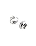 Aros Argollas Bote Mini Plata Fina 925