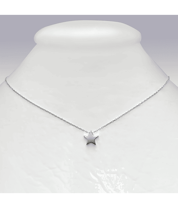 Collar Estrella Plata Fina 925