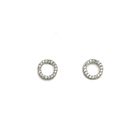 Aros Circulo Circón 9mm Plata Fina 925 1