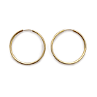 Aros Argollas Enchapado Oro 18K 10