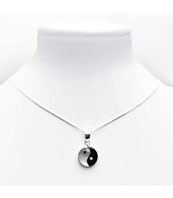 Collar Yin-Yang Plata Fina 925 45CM