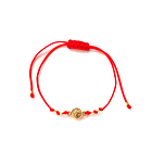 Pulsera San Benito Enchapado Oro 18K Cordón Rojo 1