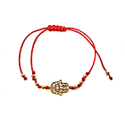 Pulsera Mano Fátima Enchapado Oro 18K Cordón Rojo 1