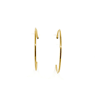 Aros Argollas tope Enchapado Oro 18K 3