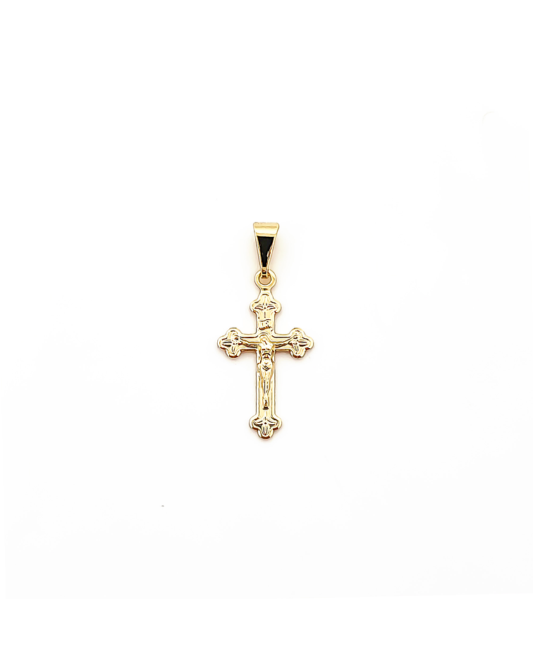 Colgante Cruz Cristo Enchapado Oro 18K