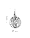 Colgante Medalla Virgen de Coromoto 10mm Plata Fina 925