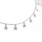 Collar Choker 12 Estrellas Plata Fina 925 2