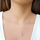 Collar Estrella Ojo Turco Plata Fina 925 45CM 2