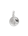 Colgante Medalla Virgen De Los Rayos 10mm Plata Fina 925