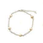 Pulsera 5 Perlas de Río Plata Fina 925 1