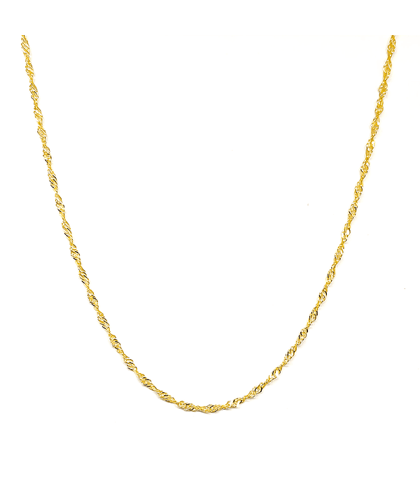 Cadena Singapur 45cm Enchapado Oro 18K