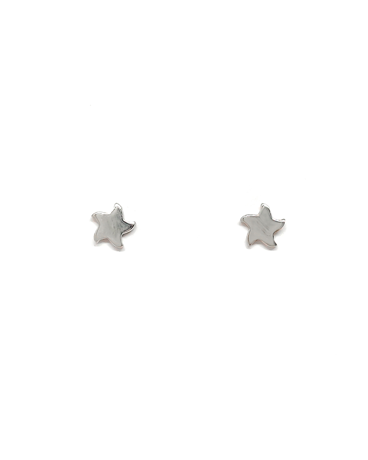 Aros Estrella De Mar Mini Plata Fina 925
