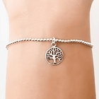 Pulsera Árbol De La Vida Bolitas Plata Fina 925 2