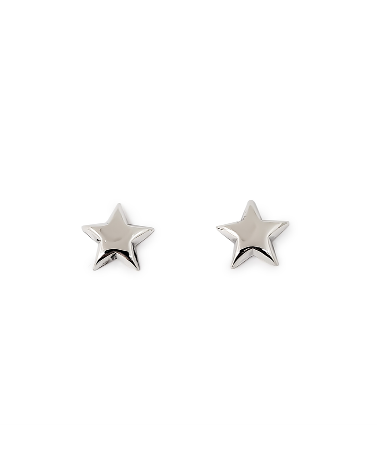 Aros Estrella 15mm Plata Fina 925