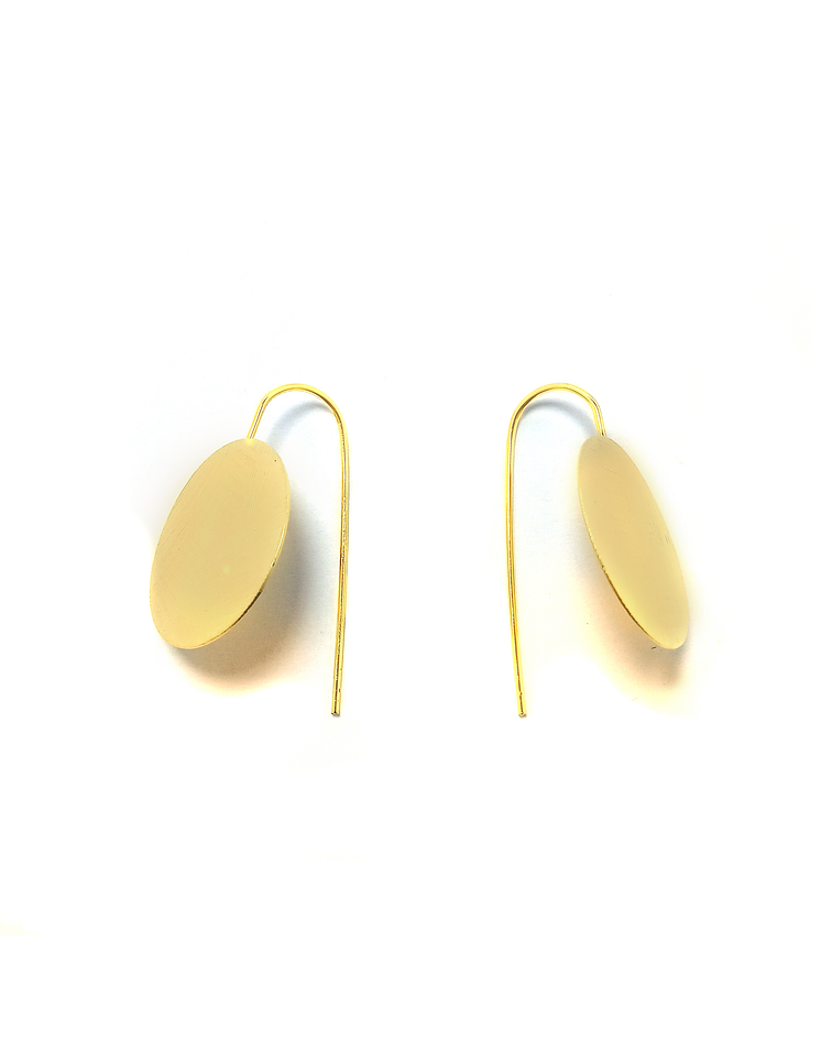 Aros Olivia Enchapado Oro 18K