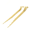 Aros Largo Cascada Enchapado Oro 18K 2