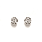 Aros Cristal 5mm Plata Fina 925 5