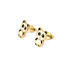 Aros Panda Enchapado Oro 18K 2