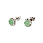 Aros Jade Circones Plata Fina 925 2