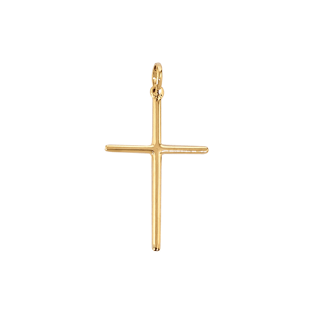 Colgante Cruz Grande Enchapado Oro 18K