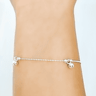 Pulsera Cadena Bolitas Mini Plata Fina 925 2