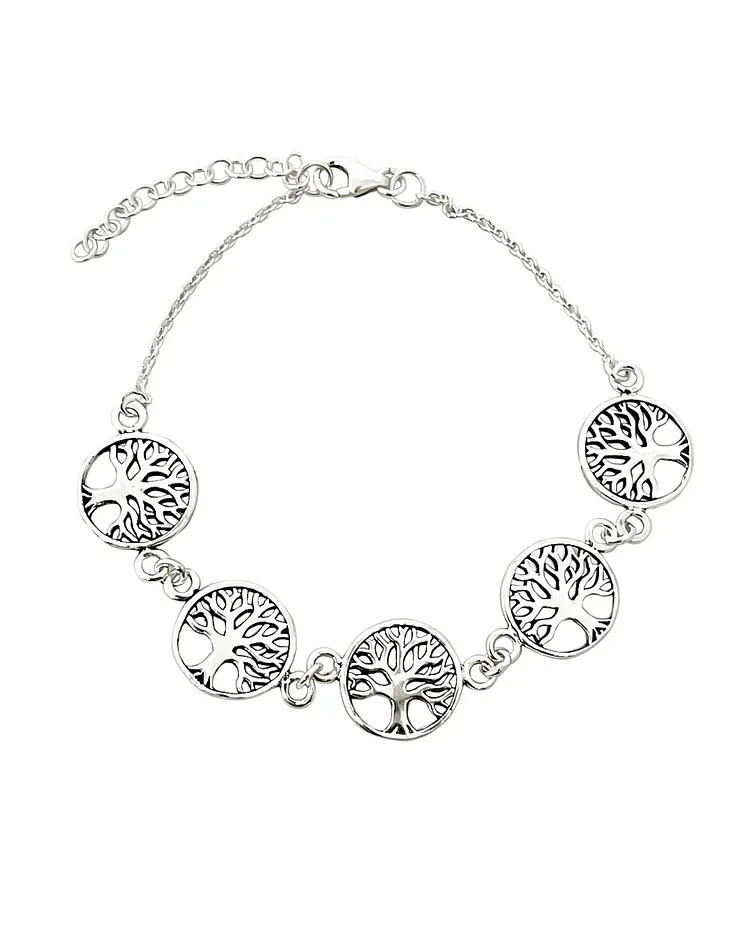 Colgante Árbol De La Vida En Plata De Ley 925 Para Mujer - Amuleto Protector Y Elegante