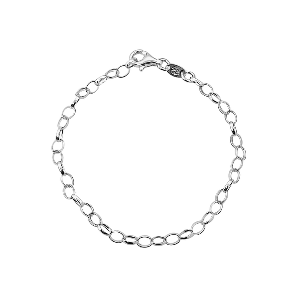 Pulsera Eslabón Óvalo Plata Fina 925