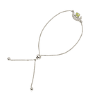 Pulsera Luna Peridot Plata Fina 925 Adaptable 1