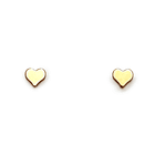 Aros Bebé Corazón 4mm Enchapado Oro 18K 2