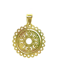 Colgante Redondo Mandala Enchapado Oro 18K