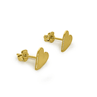 Aros Corazón Tierno Liso Enchapado Oro 18K 2