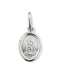 Colgante Medalla San Miguel Arcángel 12mm Plata Fina 925