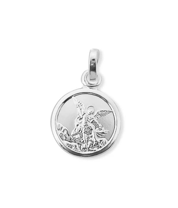 Medalla Grande Plata Medalla De San Miguel Arcángel Grande Plata .925 (cristanza) | Envío Gratis San Benito