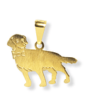 Colgante Perrito Labrador Enchapado Oro 18K 