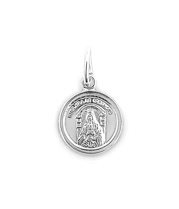 Colgante Medalla Virgen de Coromoto 10mm Plata Fina 925