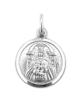 Colgante Medalla Virgen de Coromoto Grande 17mm Plata Fina 925